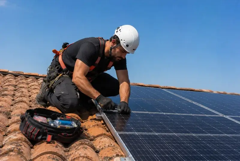 Maintenance et monitoring de panneaux solaires à Ségny